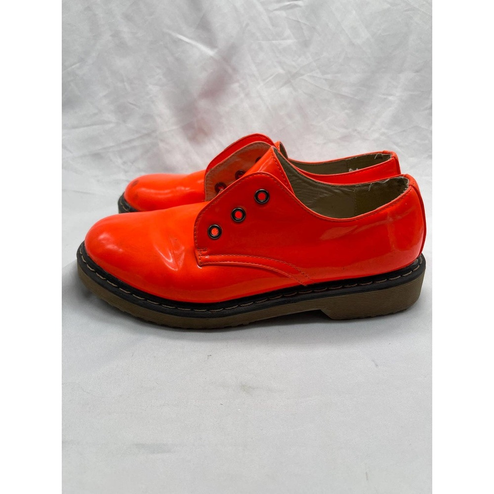 Vintage Shoe brand bright orange Oxford shoes - Picture 7 of 10